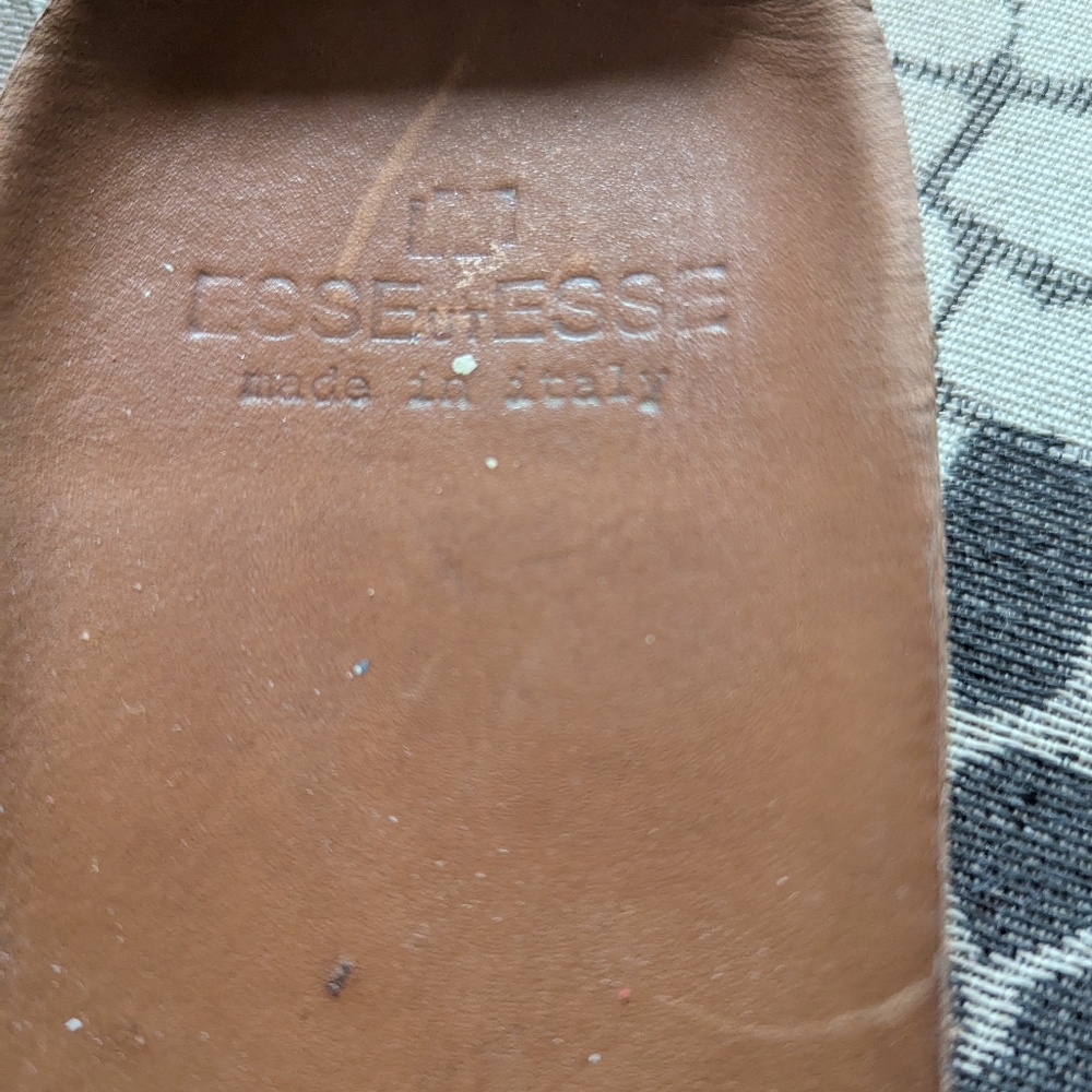 Esse Ut Esse lamb leather fringed python print sn… - image 13